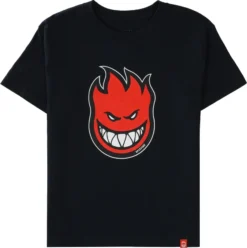Spitfire Youth Tee Bighead Fill Black/Red