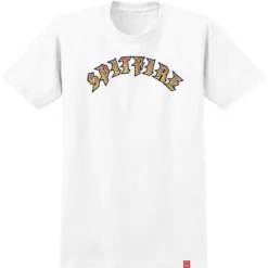 Spitfire Tee Old E Fade Fill White/Red