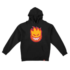 Spitfire Jumper Bighead Fill Hood Black/Gold/Red