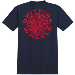 Spitfire Tee Classic 87 Swirl Navy/Red