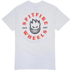 Spitfire Tee Bighead Classic Ash/Red