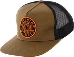 Spitfire Hat Classic 87 Swirl Patch Trucker Tan/Black/Orange