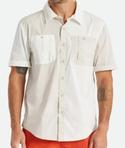 Brixton Shirt Charter X Beige/Off White