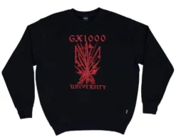 GX1000 Jumper University Crew Black