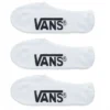 Vans Socks No Show 3pk White US 10-13