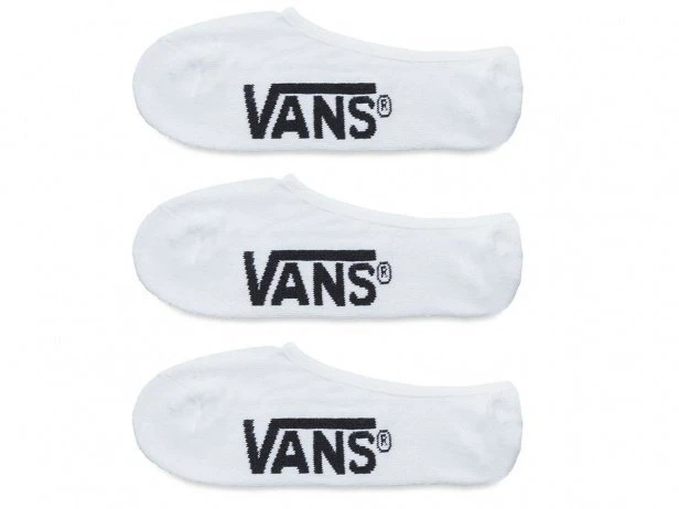 Vans Socks No Show 3pk White US 10-13 1 Vans Socks No Show 3pk White US 10-13