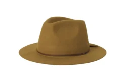 Brixton Hat Wesley Fedora Packable Golden Brown