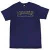 Thrasher Tee Outlined Navy Blue