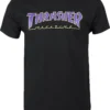 Thrasher Tee Outlined Black/Purple/Neon