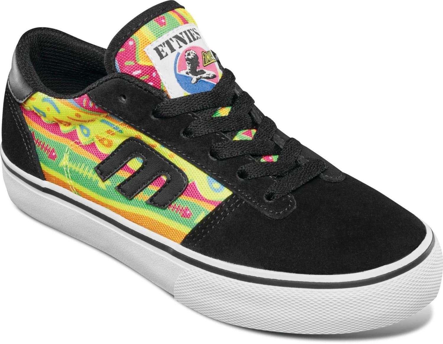 Etnies Youth Calli Vulc Black/Print 3 Etnies Youth Calli Vulc Black/Print - Image 3