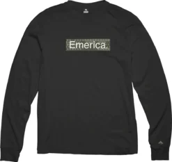 Emerica Tee L/S Camo Bar Black