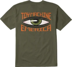 Emerica Tee X Toy Machine Eye Olive