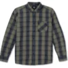 Volcom Shirt Heavy Twill Flannel Khaki