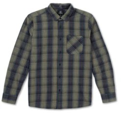 Volcom Shirt Heavy Twill Flannel Khaki
