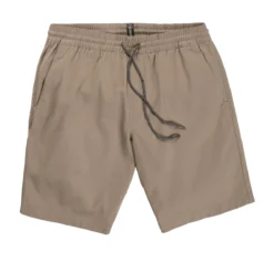 Volcom Shorts Frickin Elastic Waist 19 Inch Khaki