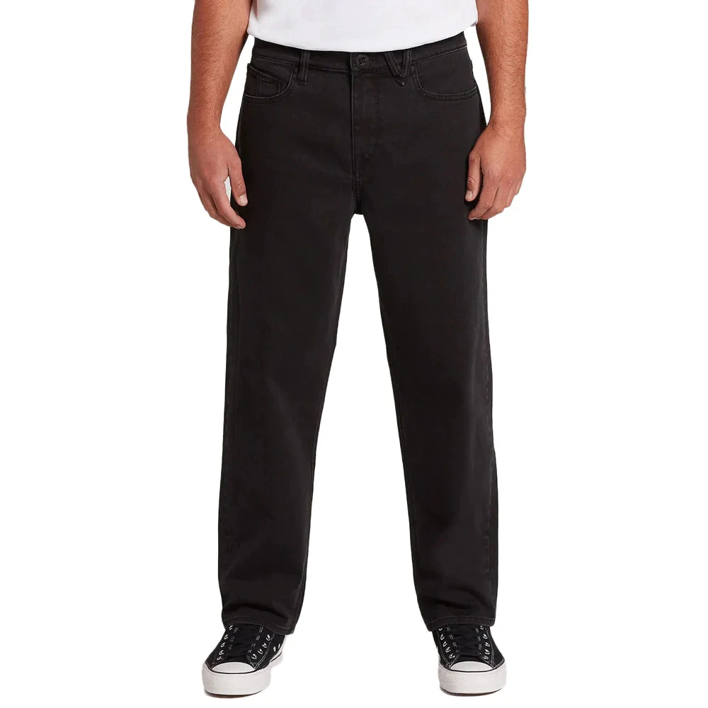 Volcom Pants Modown Tapered Denim Black On Black 2 Volcom Pants Modown Tapered Denim Black On Black - Image 2