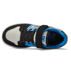 DC Youth Manteca 4 Velcro Black/Blue/Grey -Sports Fashion Clothing Store ADBS300378.XKBS 2
