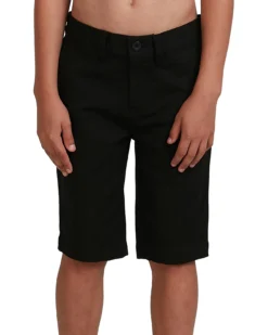 DC Youth Shorts Worker Straight Chino Black -Sports Fashion Clothing Store ADBW03015.KVJ0 4