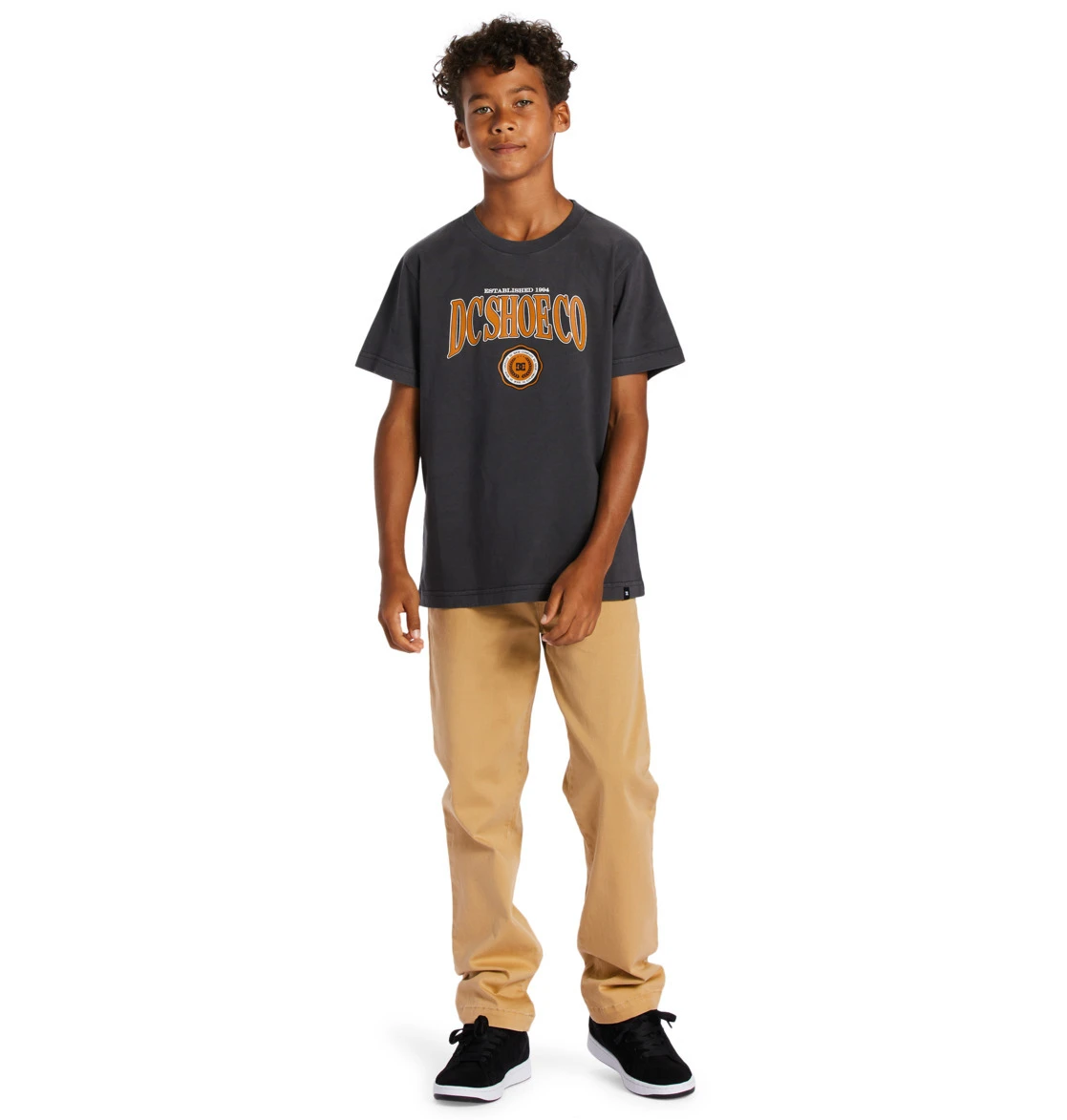 DC Youth Tee Tuition Pirate Black Enzyme Wash 2 DC Youth Tee Tuition Pirate Black Enzyme Wash - Image 2