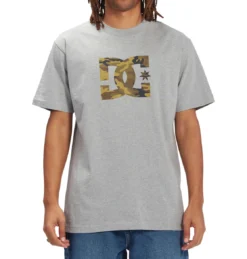 DC Tee Star Fill Heather Grey -Sports Fashion Clothing Store ADYZT05077.KNFH 2