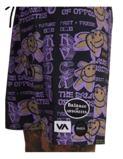 RVCA Boardshorts Third Party Trunk Pirate Black