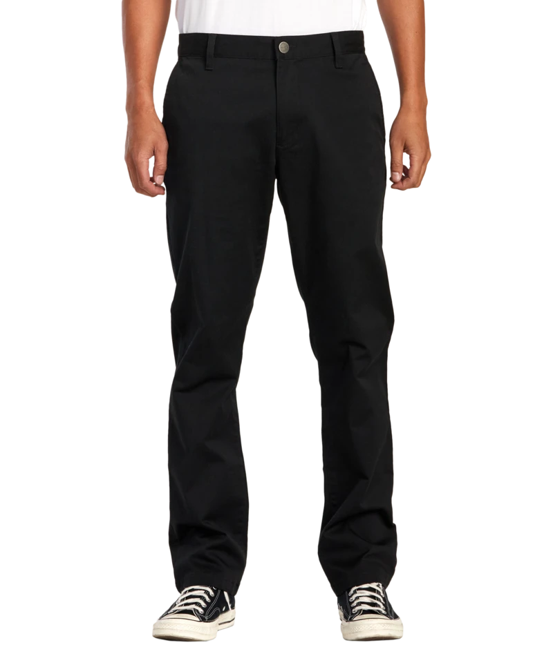 RVCA Pants The Weekend Stretch Chino Black 1 RVCA Pants The Weekend Stretch Chino Black