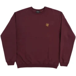 Bronze 56k Jumper Logo Crew Burgundy