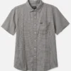 Brixton Shirt Charter Gingham Black/Off White