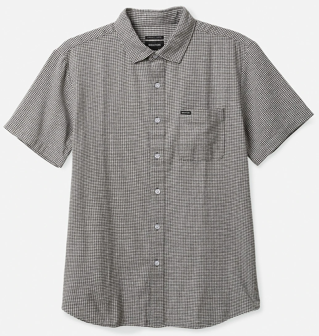 Brixton Shirt Charter Gingham Black/Off White 1 Brixton Shirt Charter Gingham Black/Off White