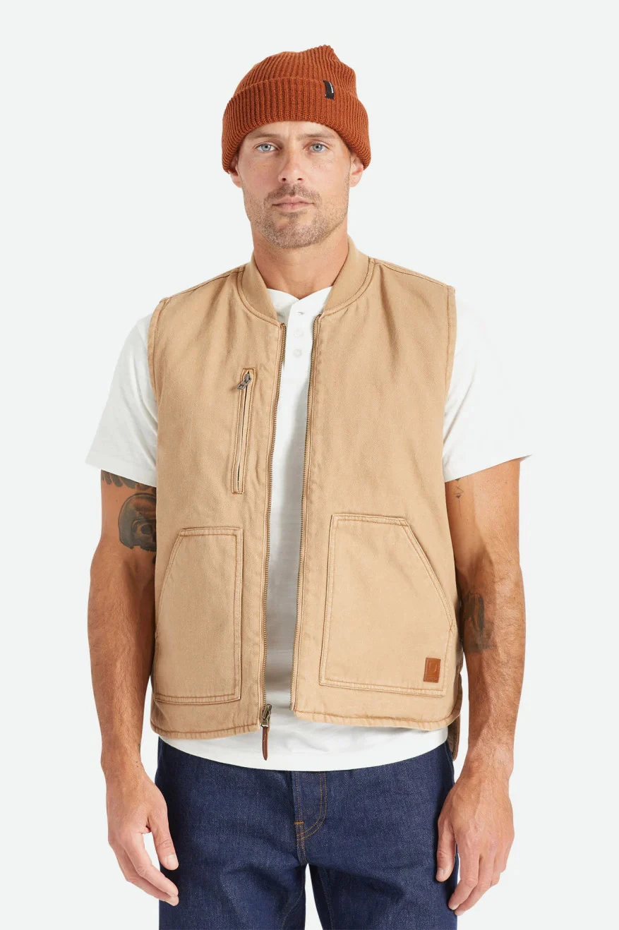 Brixton Vest Abraham Reversible Mojave 4 Brixton Vest Abraham Reversible Mojave - Image 4
