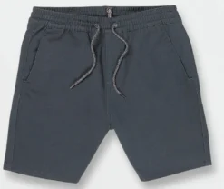 Volcom Youth Shorts Frickin Elastic 15 Inch Length Marina Blue