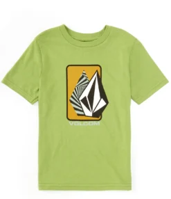 Volcom Youth Tee Rampstone Geo Seaweed Green