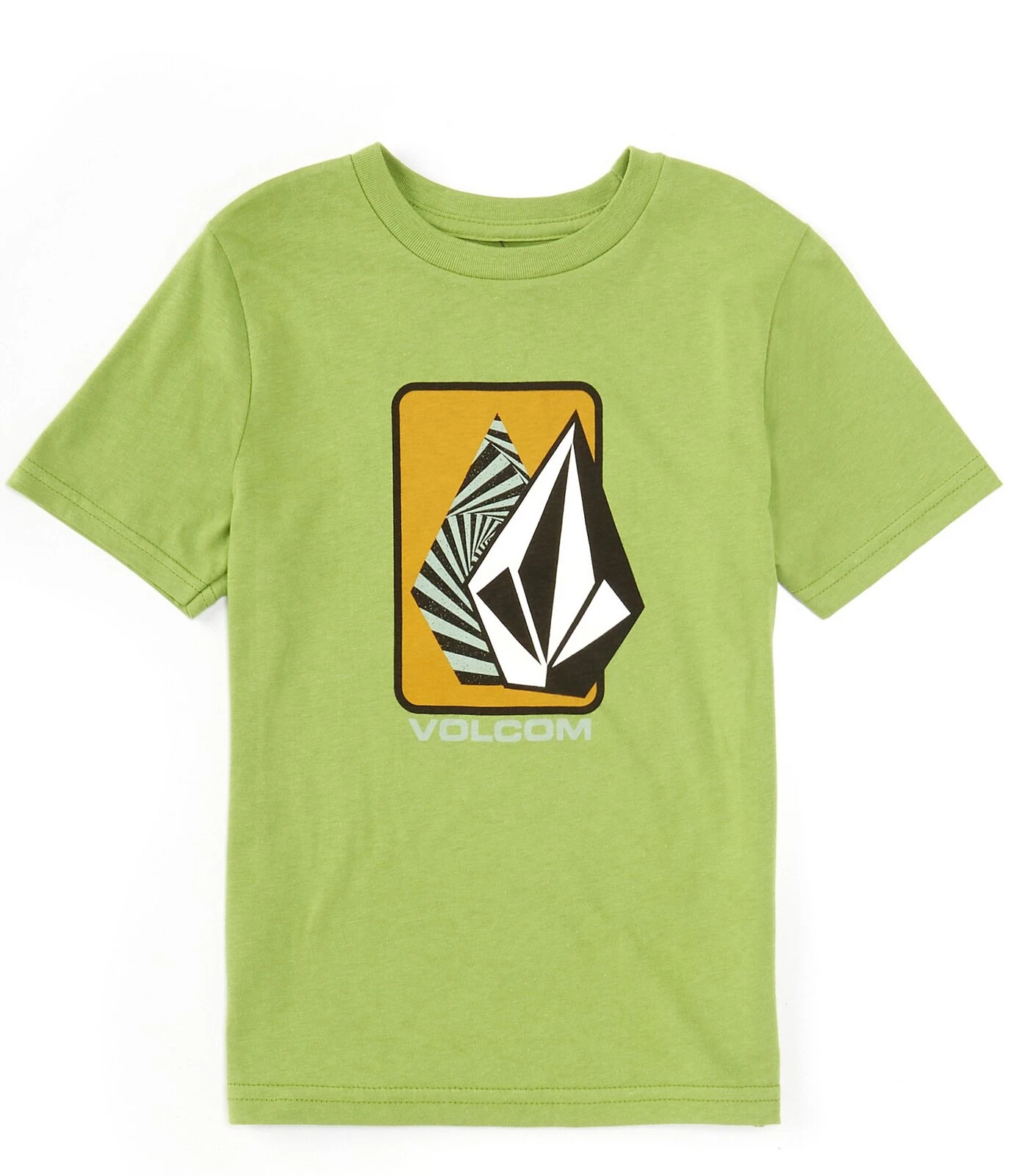 Volcom Youth Tee Rampstone Geo Seaweed Green 1 Volcom Youth Tee Rampstone Geo Seaweed Green