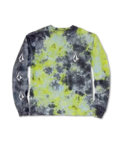 Volcom Youth Tee L/S Lime Tie Dye