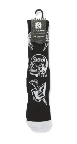 Volcom Socks Crew 1pk About Time Black US 9-12