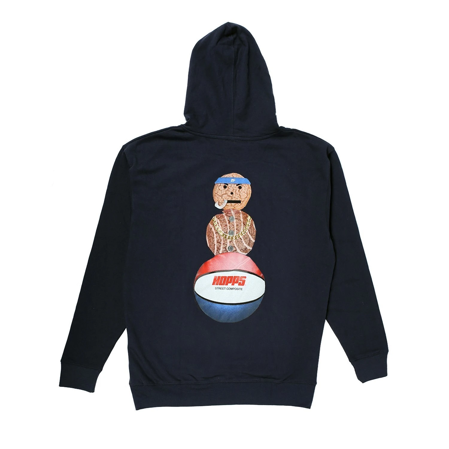 Hopps Jumper Quartersnacks Snackman Hoodie Navy 2 Hopps Jumper Quartersnacks Snackman Hoodie Navy - Image 2