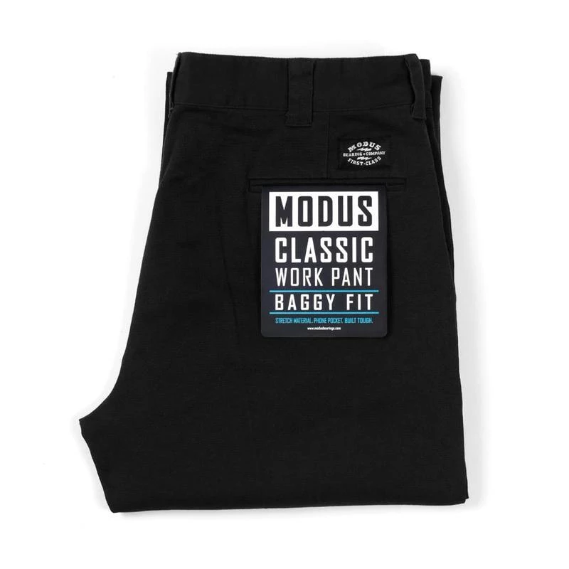 Modus Pants Classic Work Pant Baggy Black 2 Modus Pants Classic Work Pant Baggy Black - Image 2