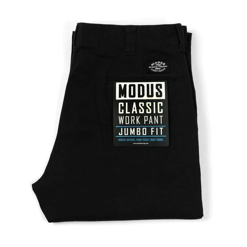 Modus Pants Classic Work Pant Jumbo Black 2 Modus Pants Classic Work Pant Jumbo Black - Image 2