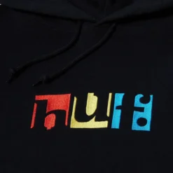 Huf Jumper Big Tunes Hoodie Black 5 Huf Jumper Big Tunes Hoodie Black -Sports Fashion Clothing Store PF00576.BLK 2