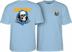 Powell Peralta Tee Bones Ripper Light Blue