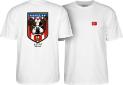 Powell Peralta Tee Frankie Hill Bulldog White -Sports Fashion Clothing Store PP.APPL .FHBD .WHT .L 2