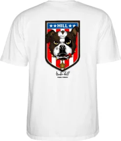 Powell Peralta Tee Frankie Hill Bulldog White