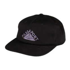 Passport Hat Workers Cap Manuscript Black