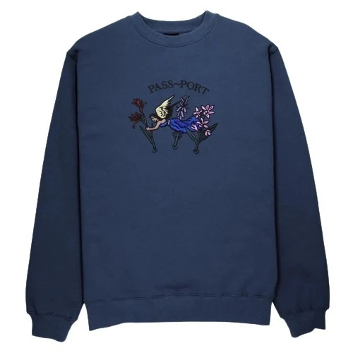Passport Jumper Gardening Applique Crew Neck Pullover Navy 1 Passport Jumper Gardening Applique Crew Neck Pullover Navy