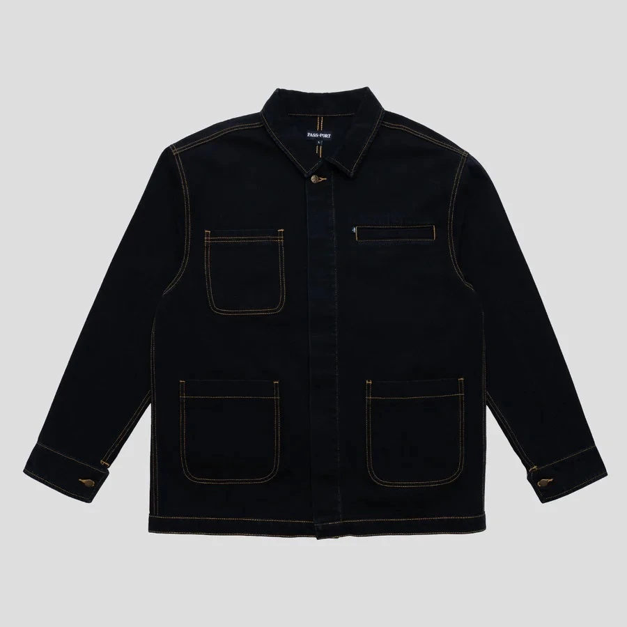 Passport Jacket Workers Club Painters Jacket Washed Black 7 Passport Jacket Workers Club Painters Jacket Washed Black - Image 7