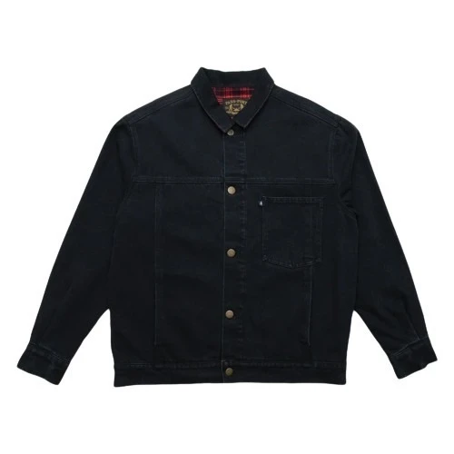 Passport Jacket Workers Club Lined Denim Jacket Black