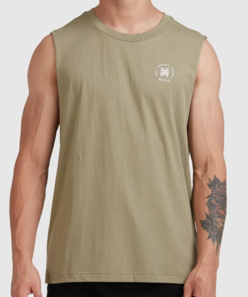 RVCA Muscle Seal Aloe Green 2 RVCA Muscle Seal Aloe Green - Image 2