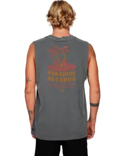 RVCA Muscle Paradise Records Black -Sports Fashion Clothing Store R192001.BLACK 3