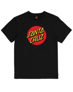 Santa Cruz Youth Tee Classic Dot Front Black