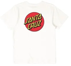 Santa Cruz Youth Tee Classic Dot White